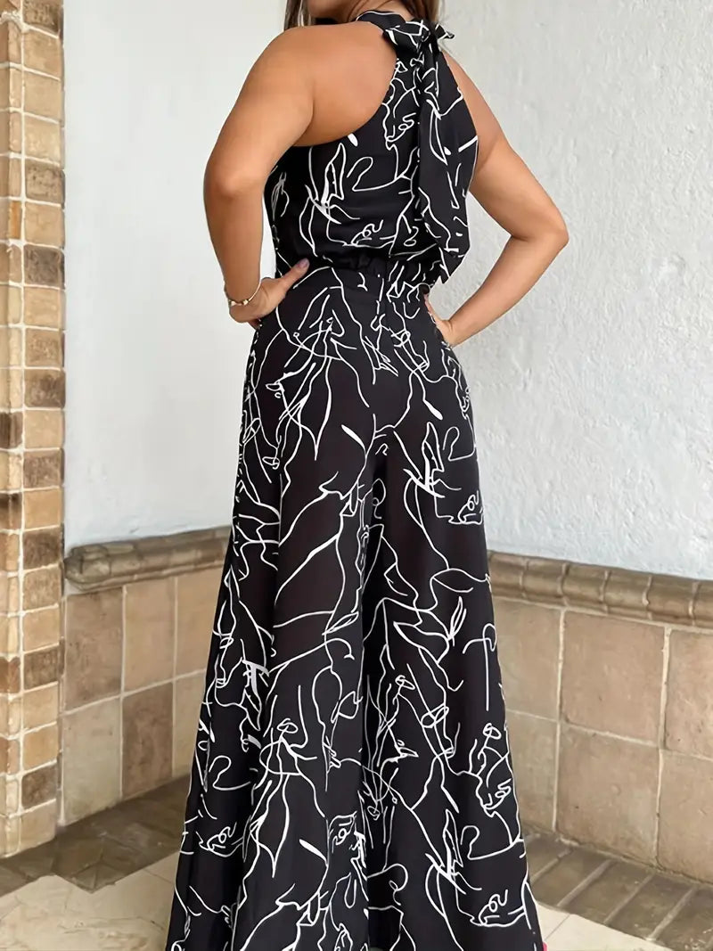 Women's Twist-Front Halter Jumpsuit main image 1