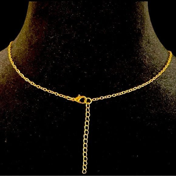 Women’s necklace. 20.8inches long + 2inch chain extender + 5.5inch hanging bar. - Miss Dressy 
