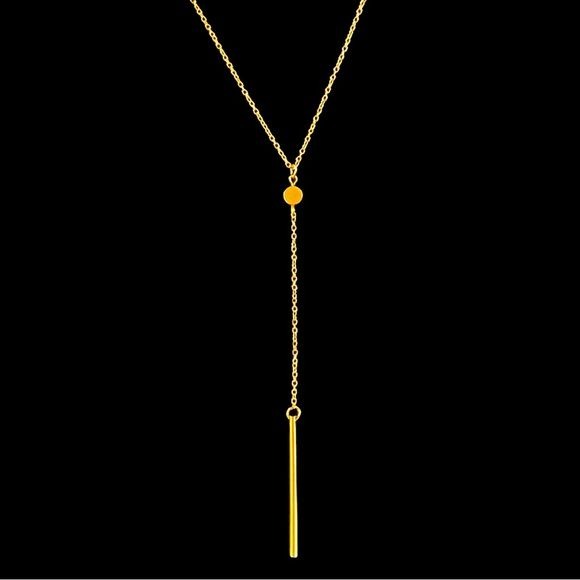 Women’s necklace. 20.8inches long + 2inch chain extender + 5.5inch hanging bar. - Miss Dressy 